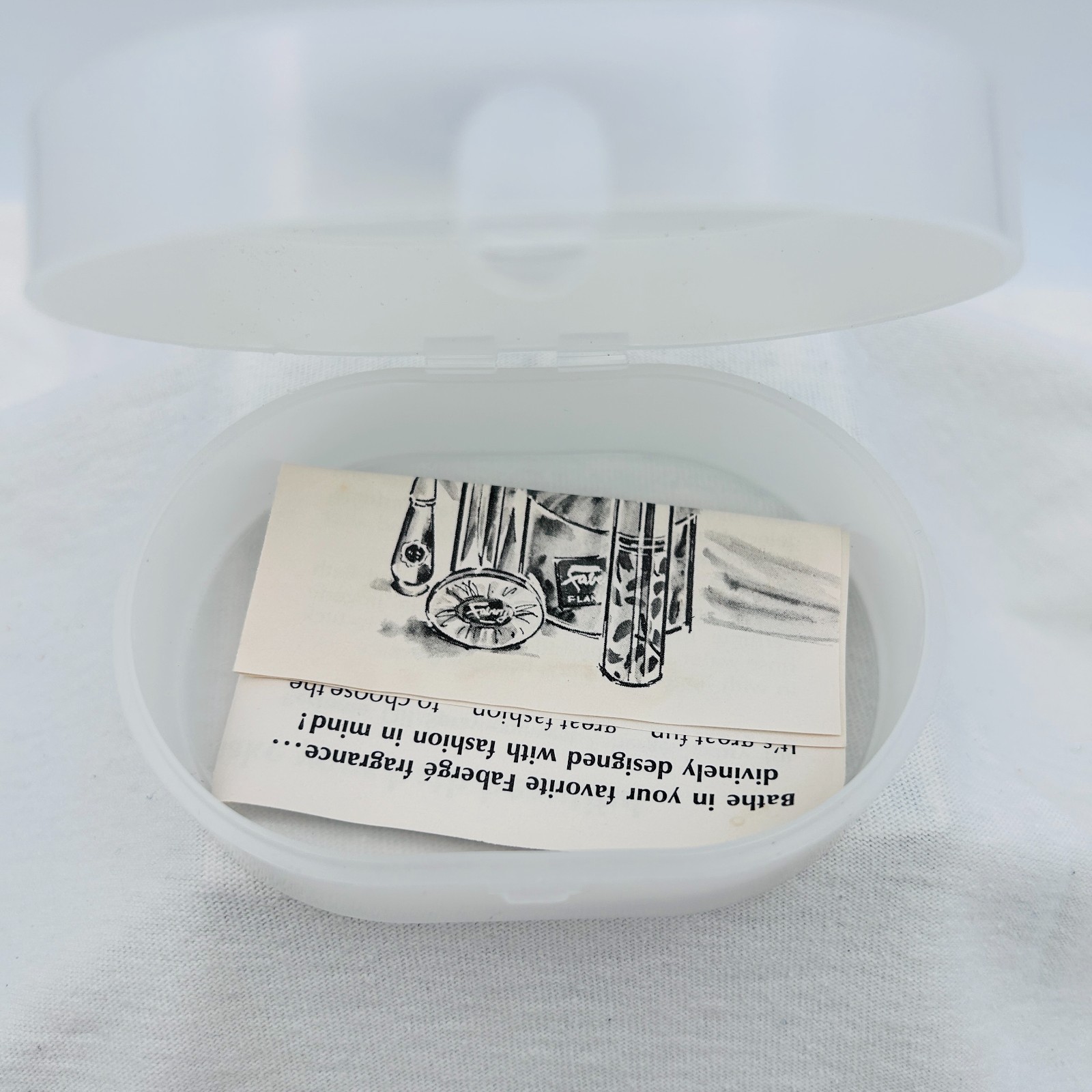 Vintage Faberge Aphrodisia Savon Soap With Travel Case 4.5 oz Vintage NIB SEALED