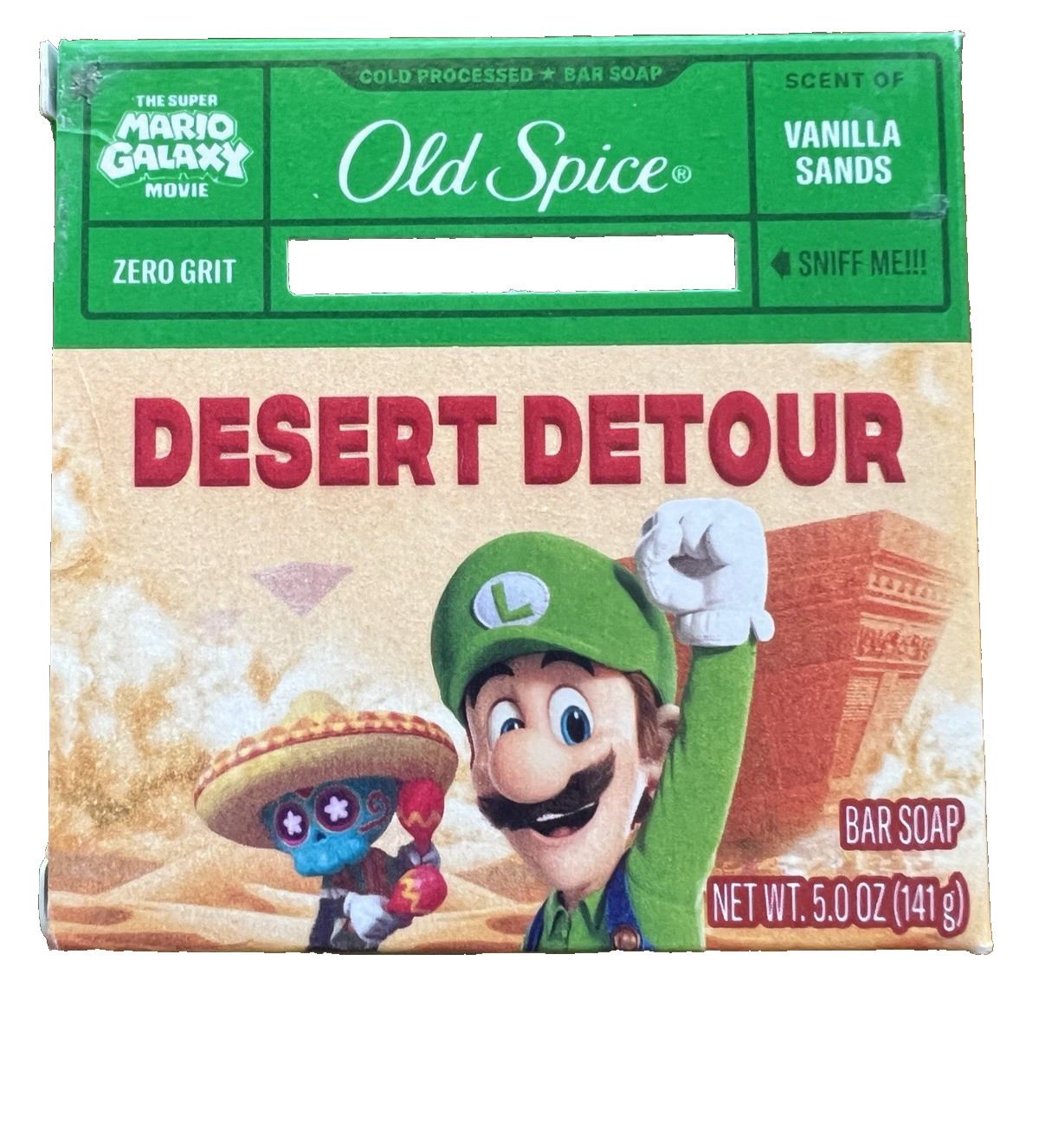 4 Piece Set Old Spice Super Mario Galaxy 5oz Soap Bars Mario Luigi Peach Yoshi