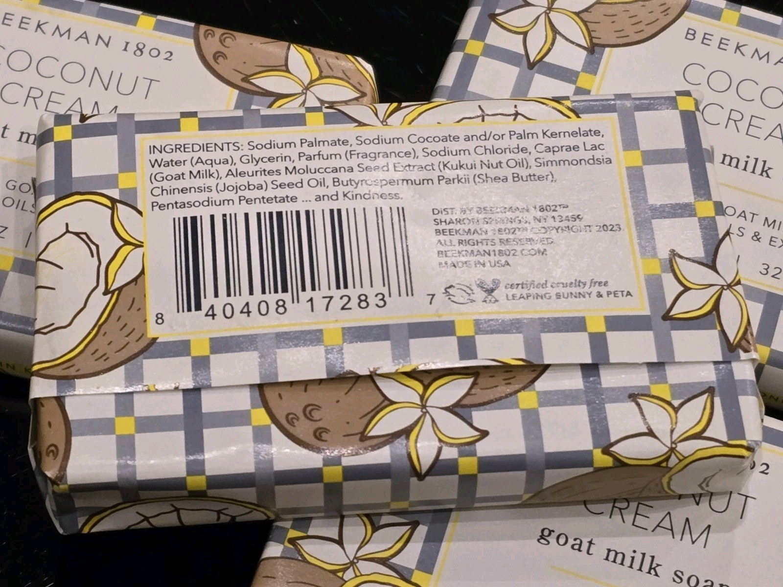 LOT OF 33- Beekman 1802 – Coconut Cream Goat Milk Soap 1.13 oz / 32 g