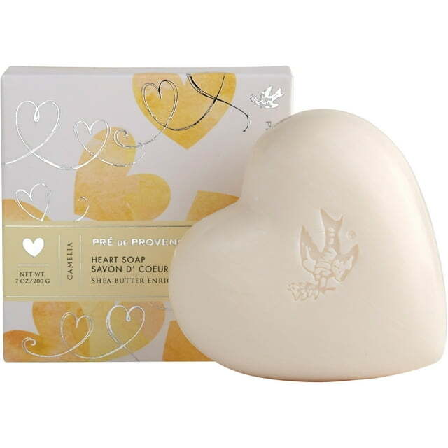 European Soaps Heart Soap Gift Box – Camelia 7 oz
