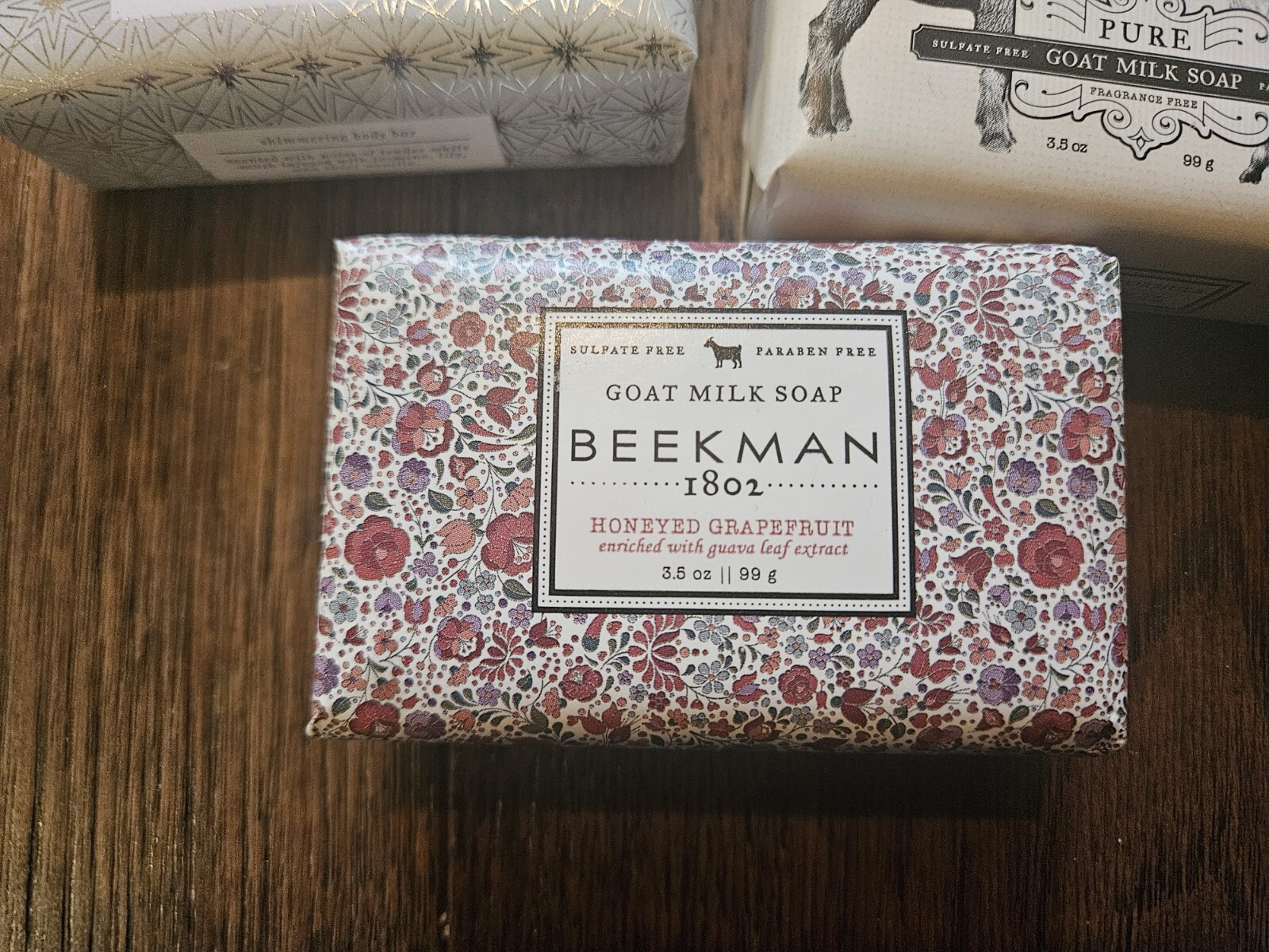 3 Beekman 1802 Soap Honeyed Grapefruit Shine Bright Goat Milk 3.5 oz New In Pack