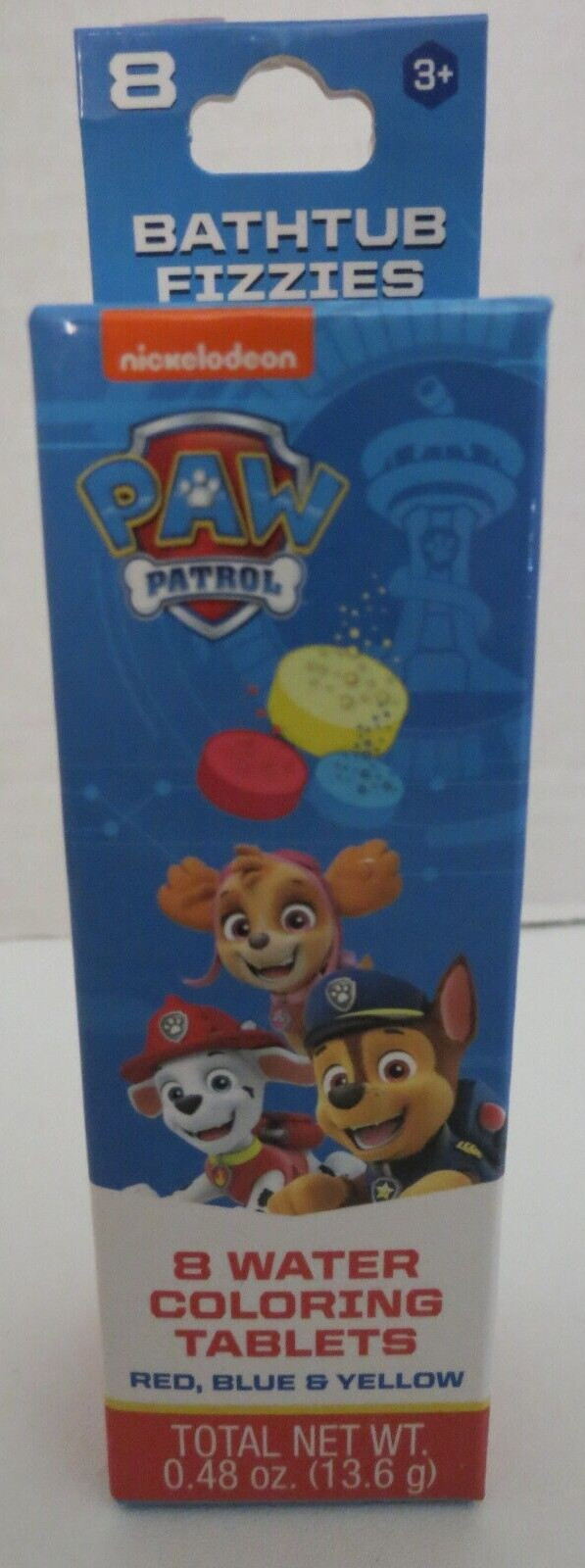 Centric Beauty Nickelodeon Paw Patrol 8Pk Bathtub Fizzies Water Coloring Tablets