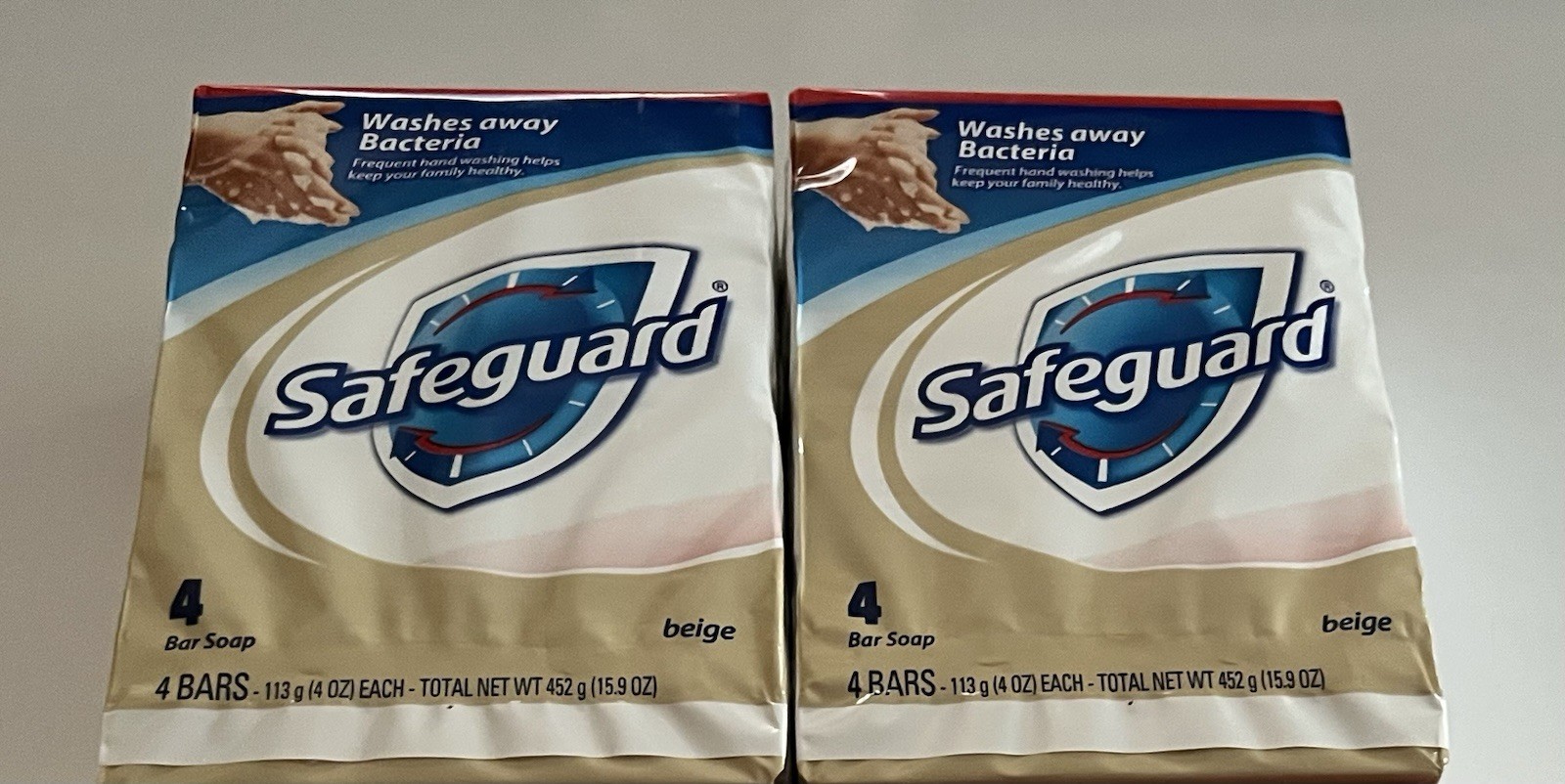 Safeguard Antibacterial Soap Washes Away Bacteria (2x 4 Packs)