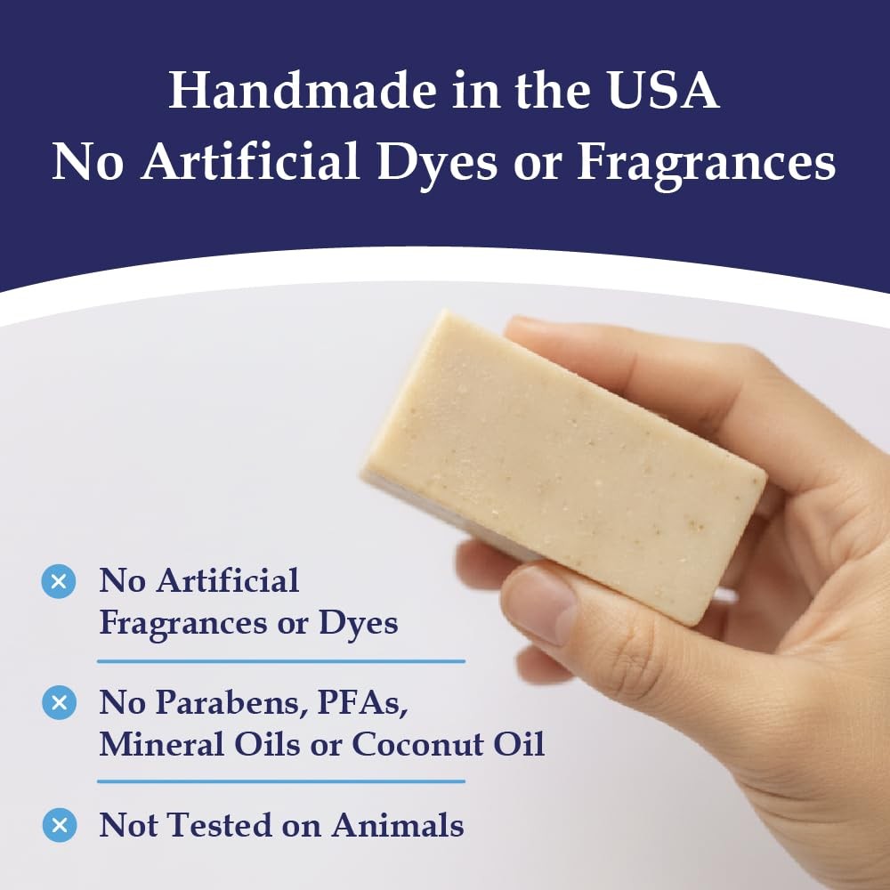 2% Pyrithione Zinc Emu Oil Soap for Acne, Psoriasis, Eczema, Daily Use, 3.25 oz