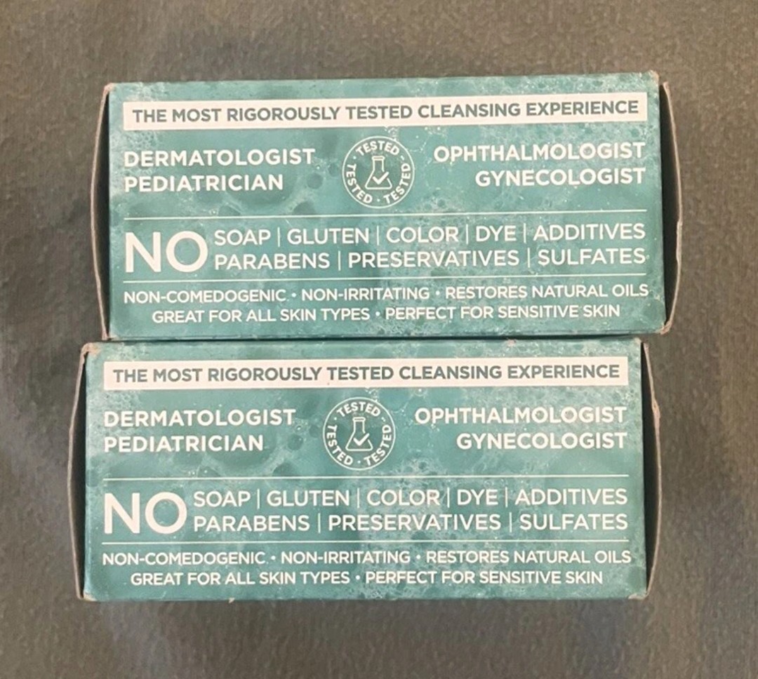 Andrew Lessman pHact Moisturizing Fragrance Free Bar Soap 4.25 oz Set of 2