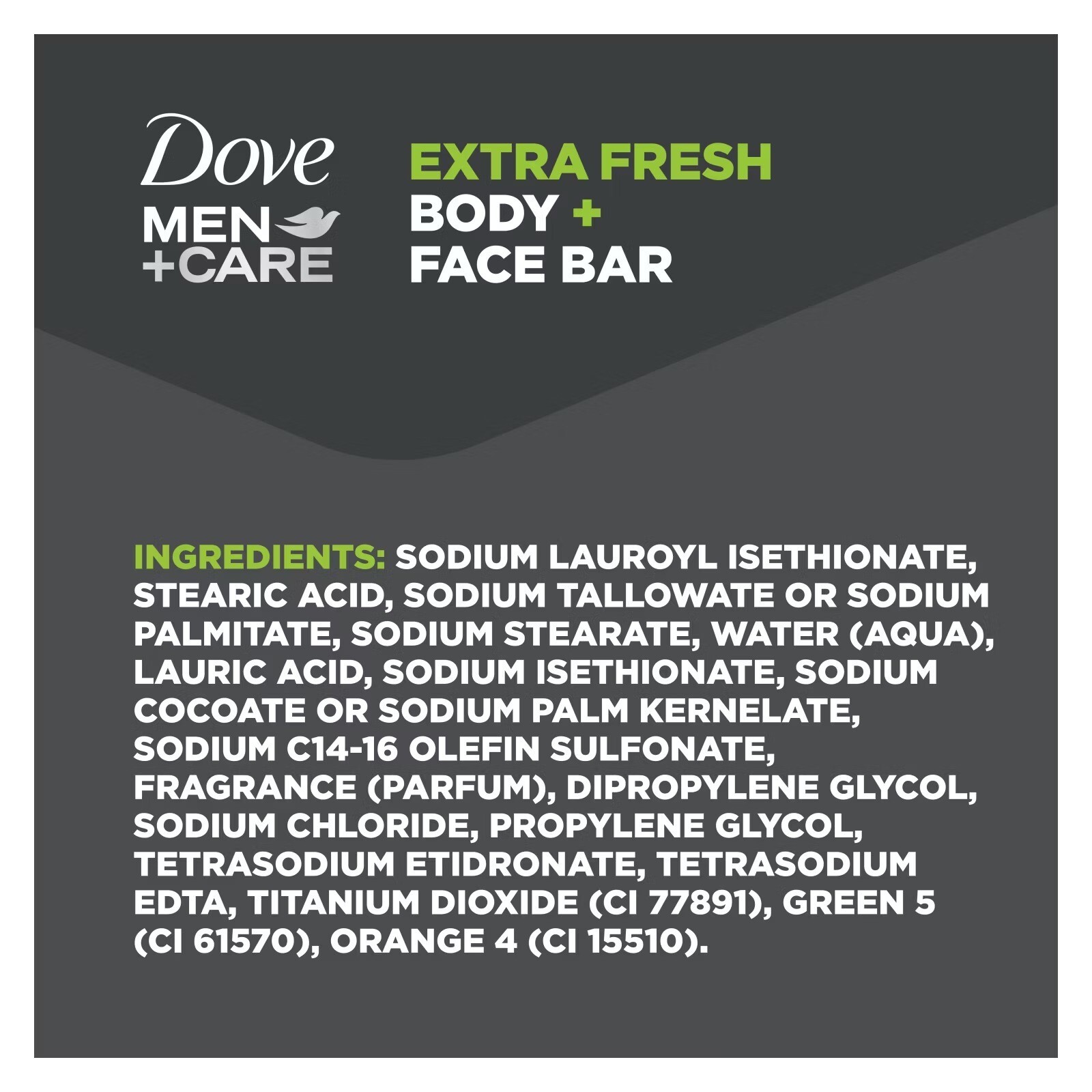 Dove Men+Care Body & Face Bar Soap, Extra Fresh, 3.75 oz, 14 Bars