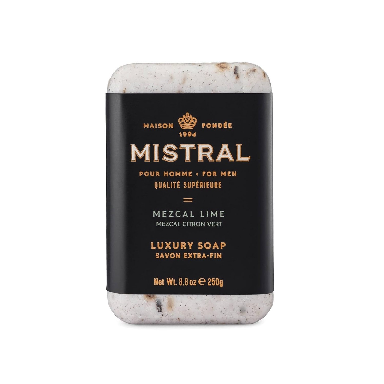 Men’s Bar Soap Lime Scent Moisturizing Natural French Made 8.8 oz Paraben