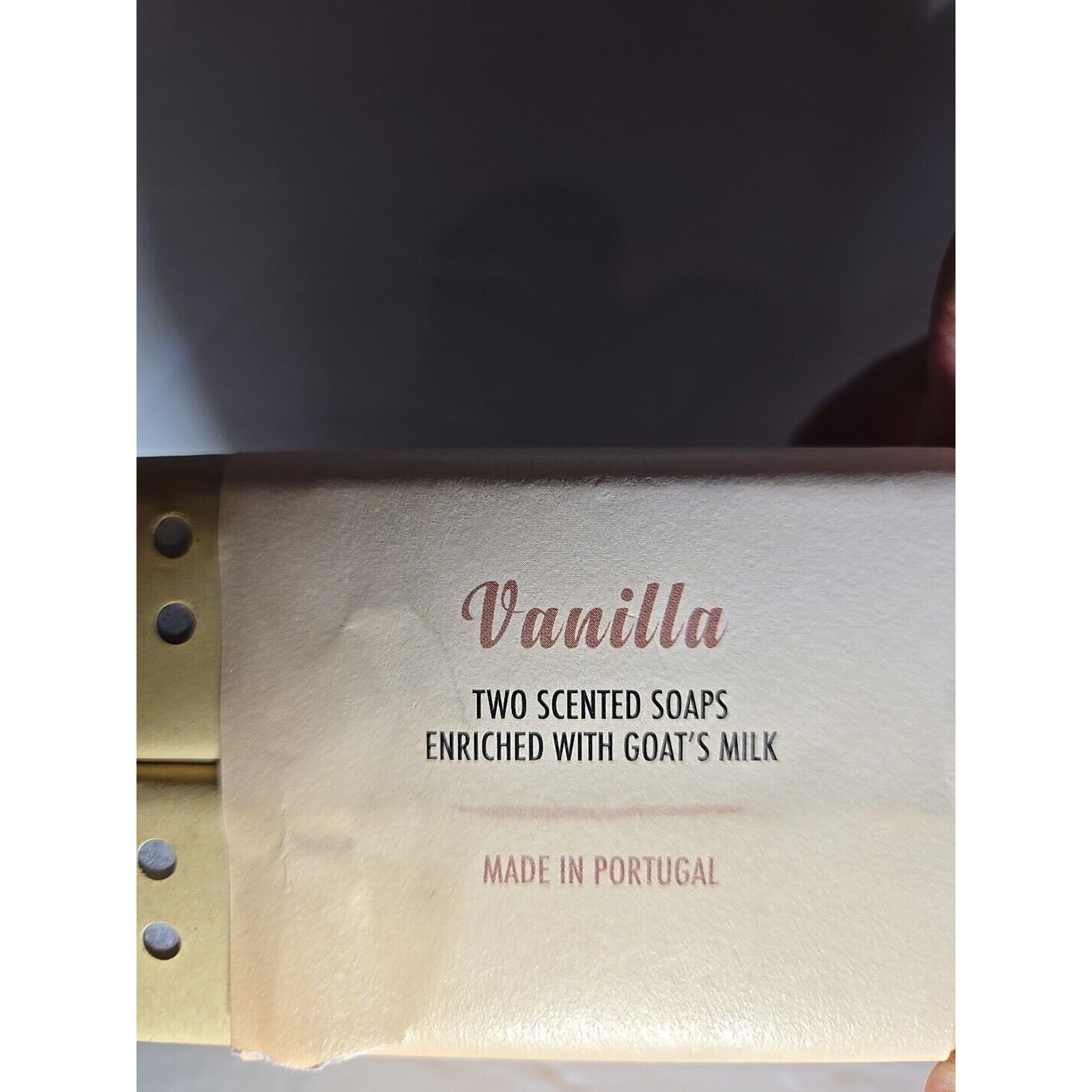 Goat’s milk Vanilla Triple Milled Soap Bar Imported, Portugal 2x7oz/200g