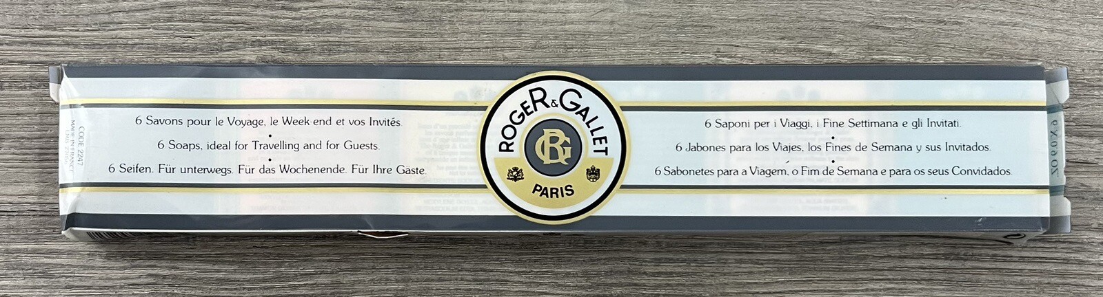Vintage Roger & Gallet Paris France Set /6 Guest Soaps .9 Oz Each new old stock