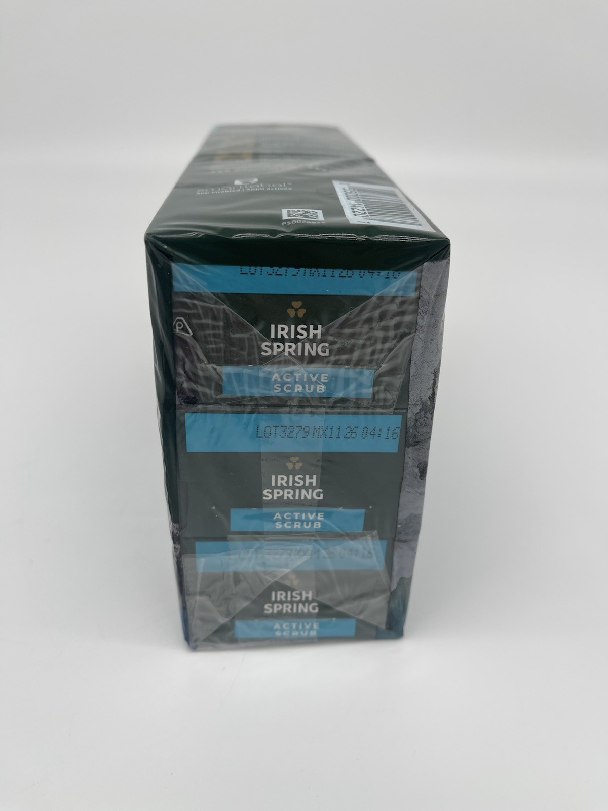 New 6 Pack Irish Spring Active Scrub 12 HR Fresh Deodorant Bar Soap 3.7 oz each