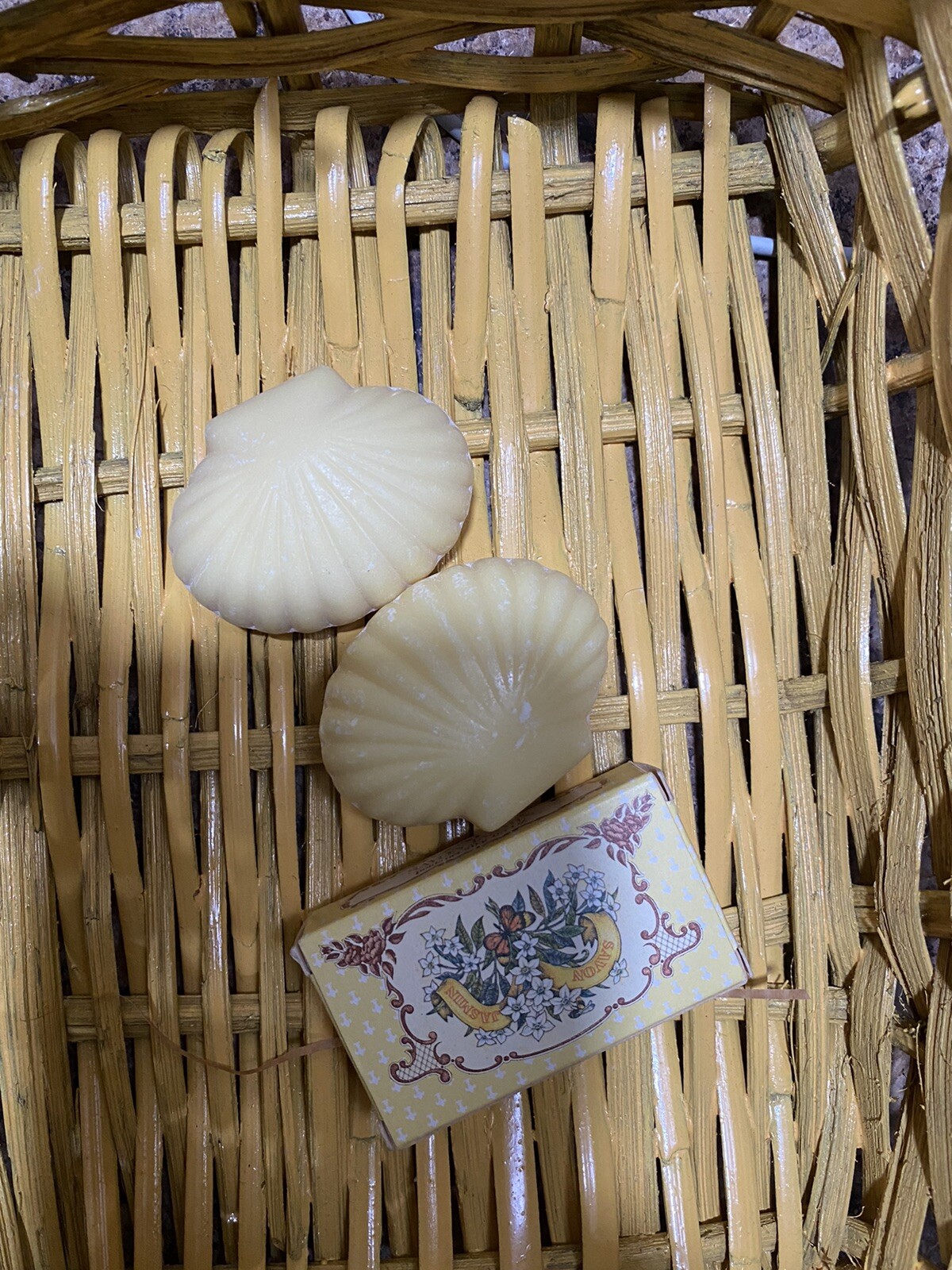 Vintage 80s Crabtree & Evelyn Jasmine Soap x3 Net Wt 20g / 0.7 oz