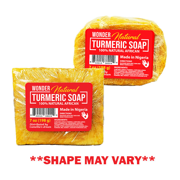 WONDERLOC Natural Turmeric Soap 7 oz (198 G) “Pack of 2” Free Shipping!!