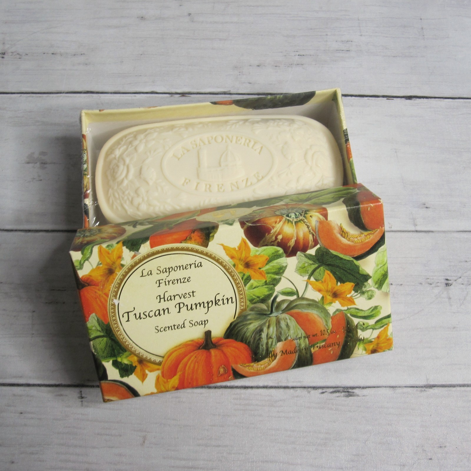 La Saponeria Firenze Scented Soap Bar Made in Italy Harvest Tuscan Pumpkin