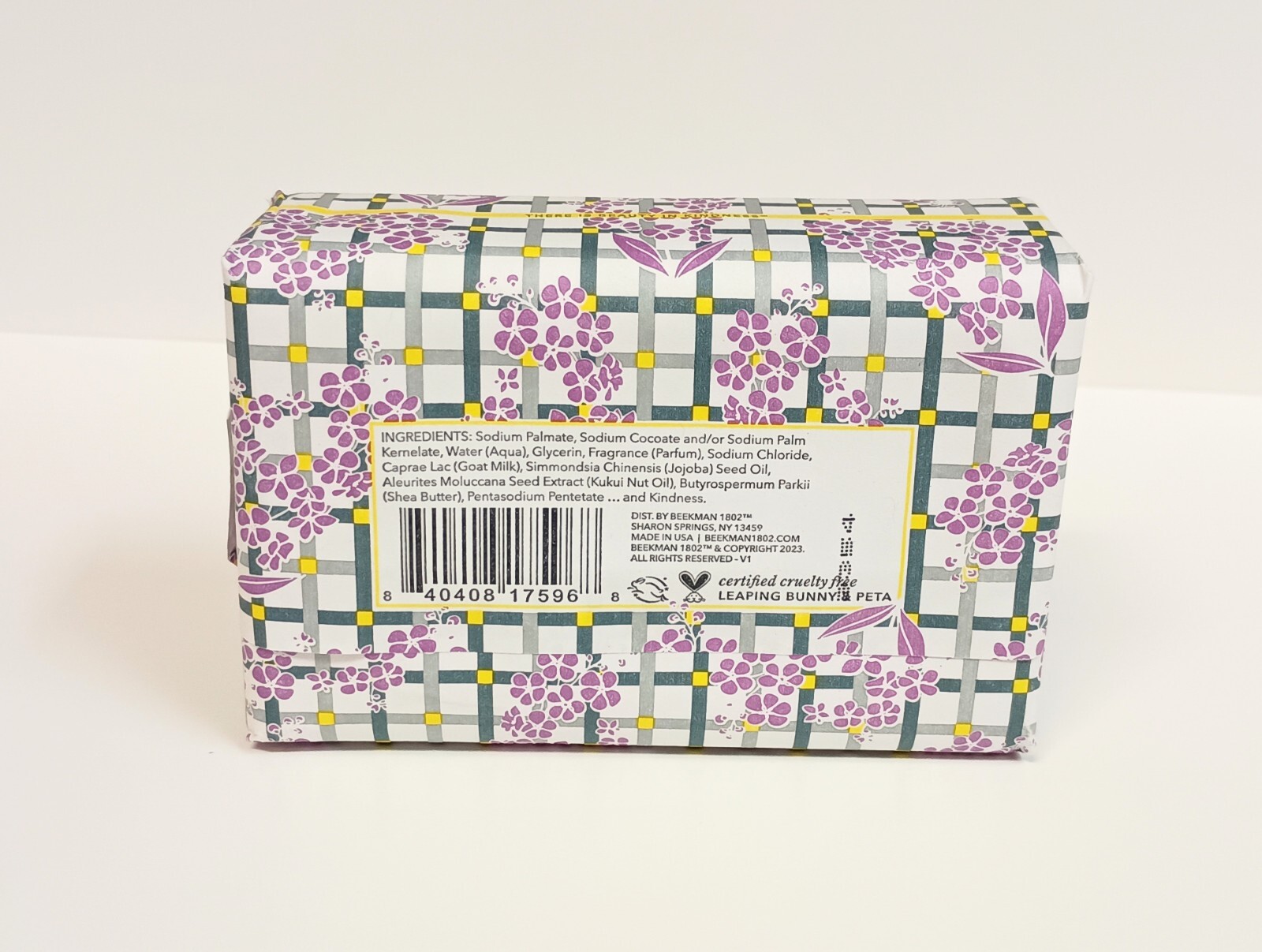 Beekman 1802 Goat Milk 9 oz Bar Soap + Lip Balm Set Lilac Dream NEW