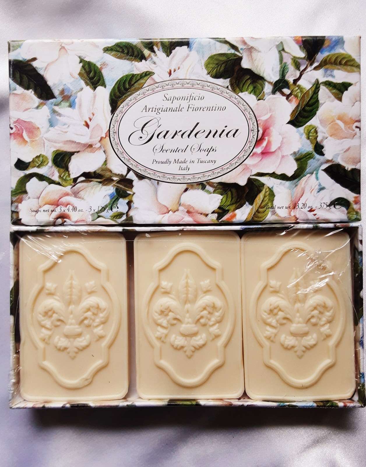 Saponificio Artigianale Fiorentino Gardenia Soaps 3 x 4.4oz
