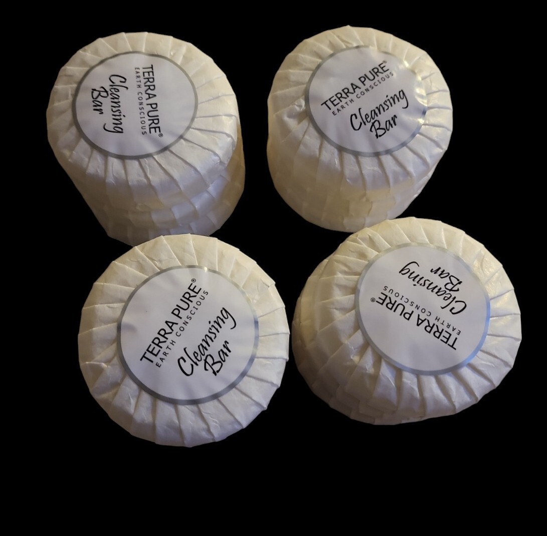 12 Terra Pure Cleansing Bar Natural Organic Soap Travel Size 0.6 oz each