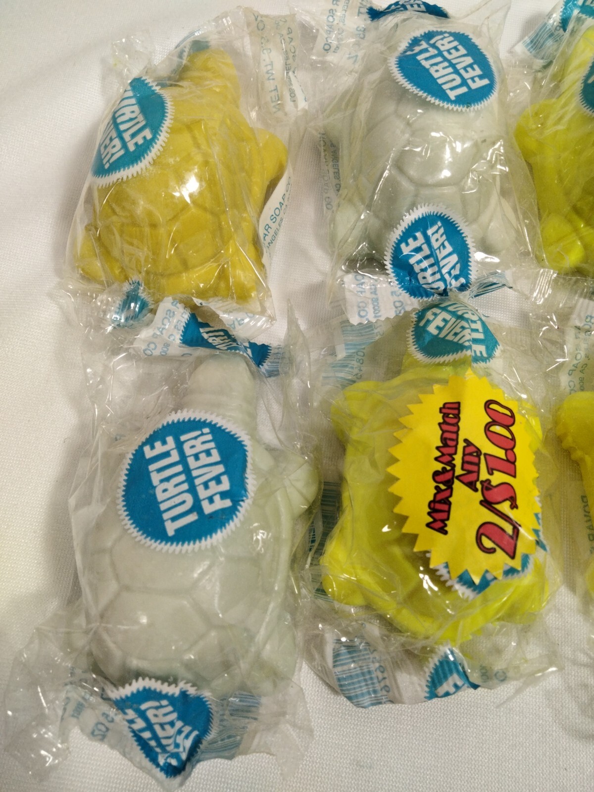 TURTLE SHAPED HAND SOAP NEW IN PACKAGE LOT OF 8 YELLOW WHITE GREEN