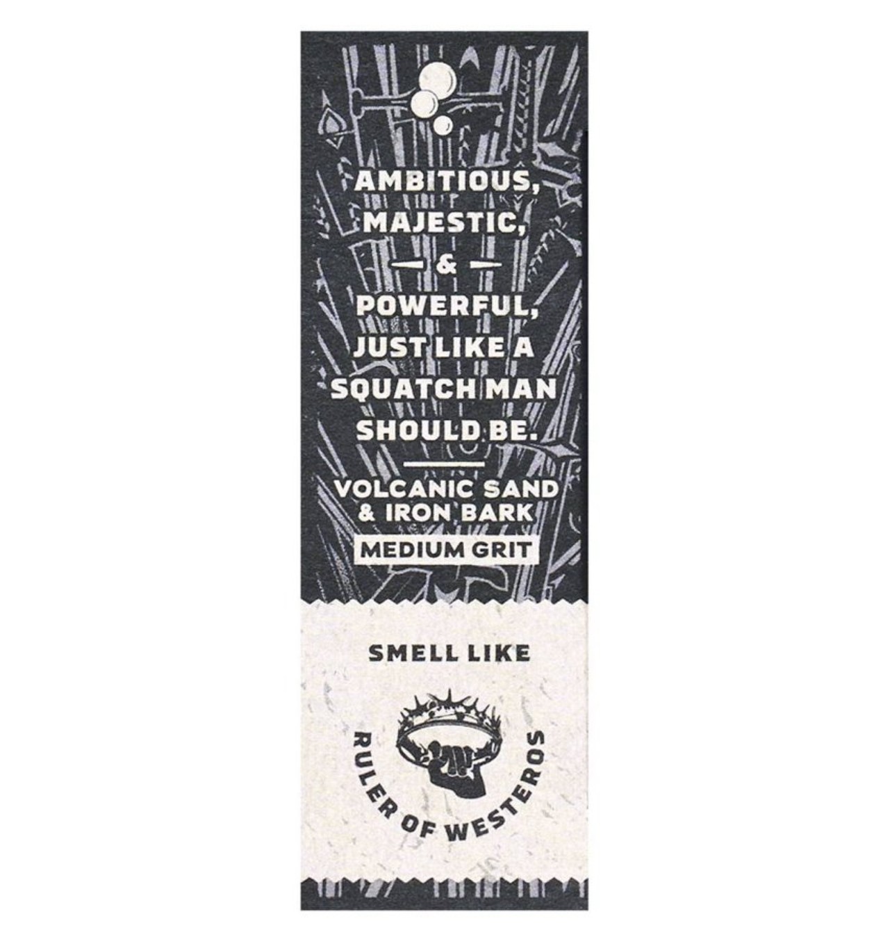 NIB~ Dr Squatch Game of Thrones Thousand Sword Scrub 5 oz Natural Bar Soap Men’s