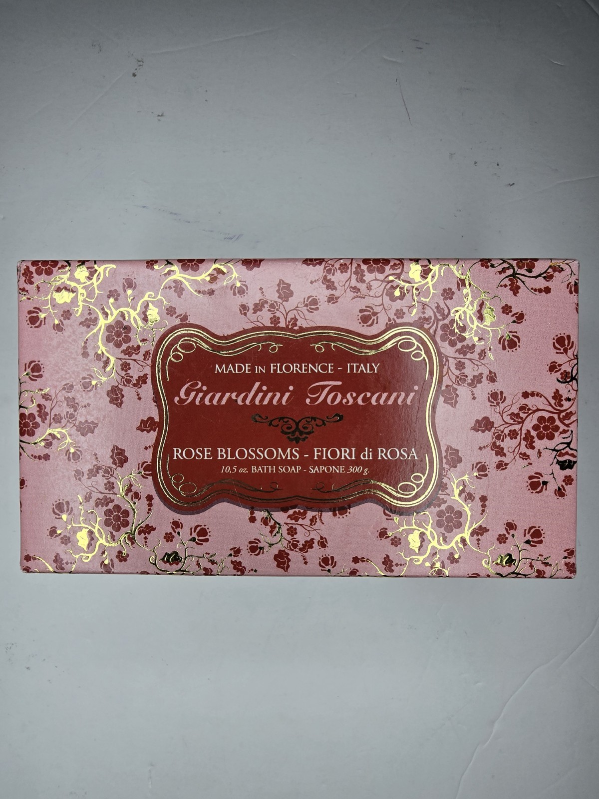 Giardini Toscani Rose Blossoms Bath Soap 10.5 oz Made in Florence Italy Fiori di