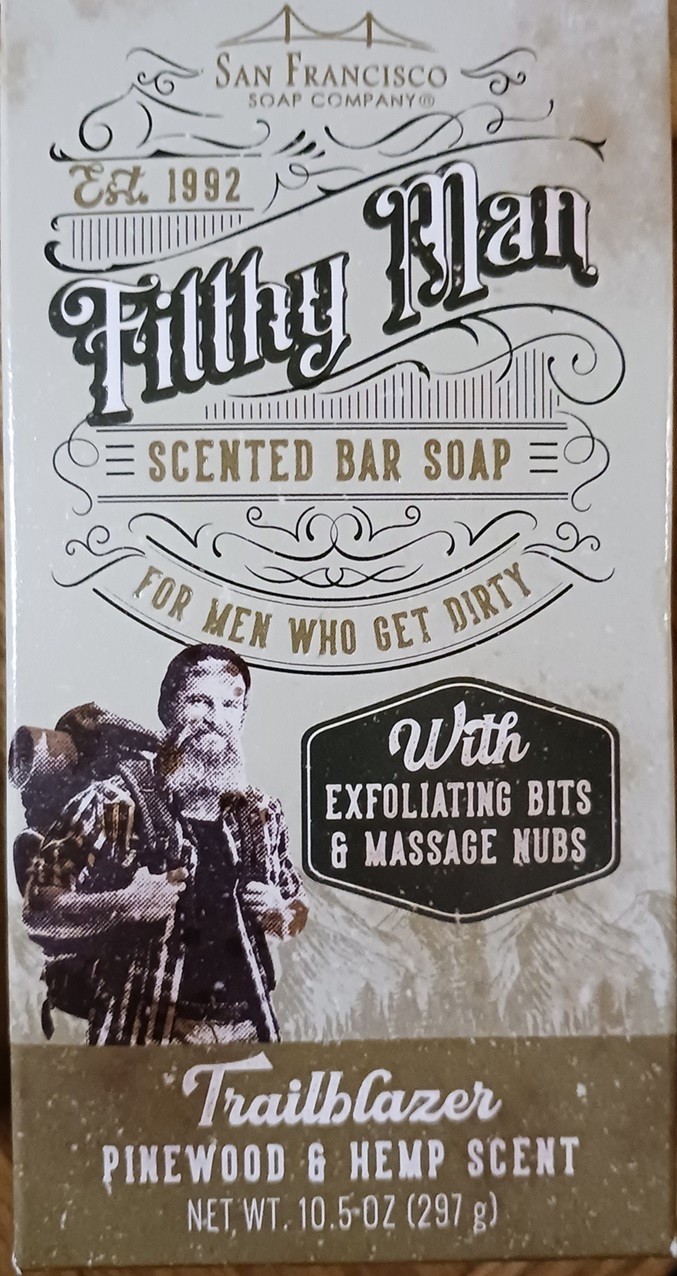 NEW Lot of 2 “Filthy Man” Pinewood & Hemp Scent Bar Soap Bath Body Shower