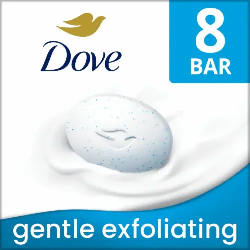 Dove Original/White, Pink, Shea Butter, Gentle Exfoliating Beauty Bar Soaps135Gm