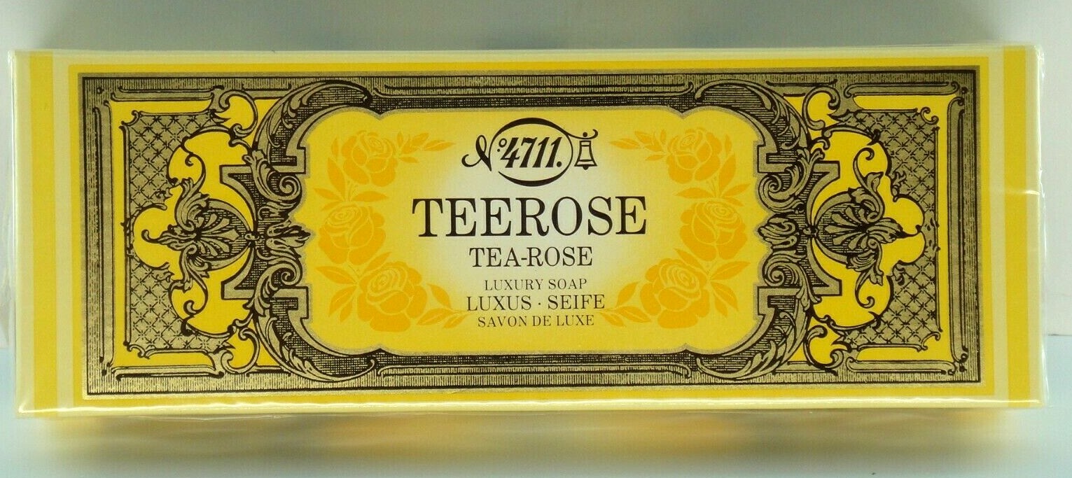 4711 Teerose 3 100 Gram Bars Luxury Soap Savon De Luxe Made in West Germany