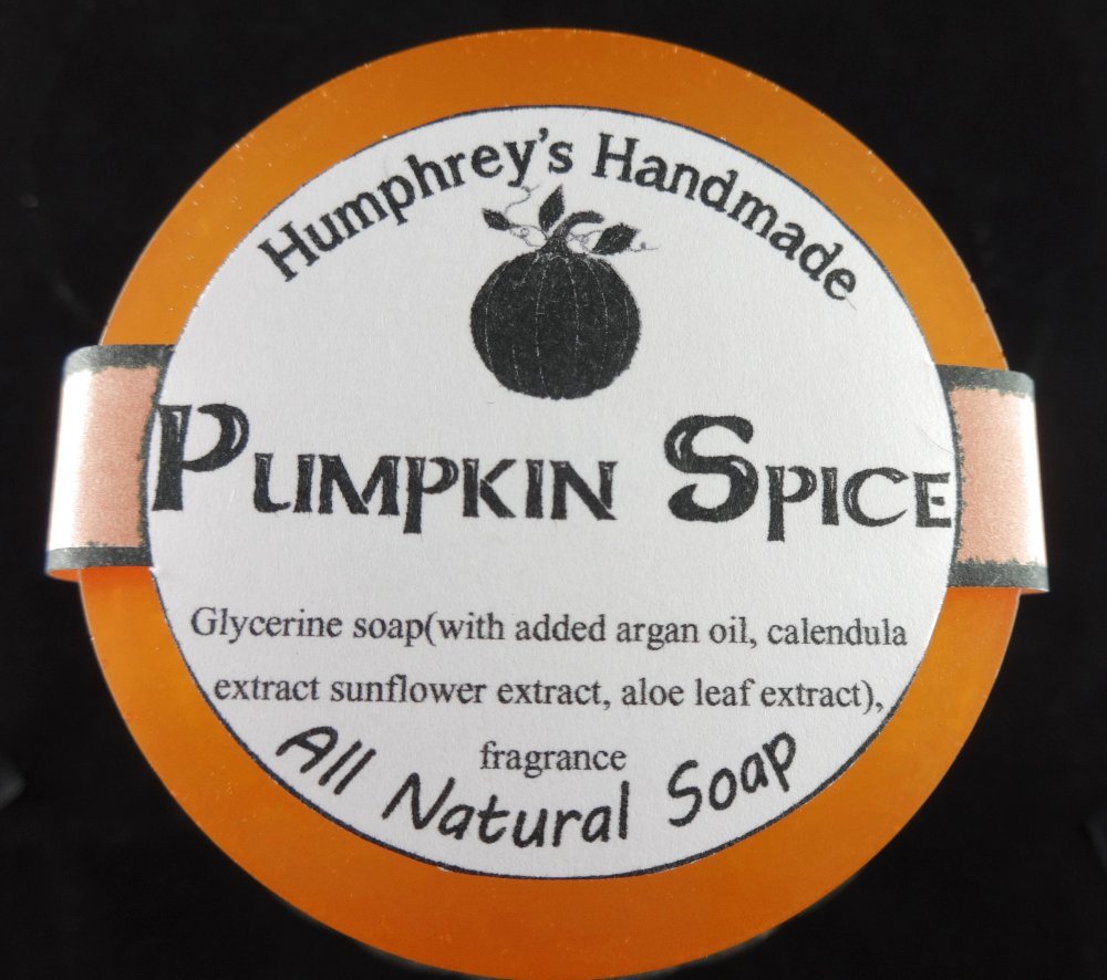 PUMPKIN SPICE Shave & Beard Wash Soap Men’s Women’s Puck Glycerin Bar Cinnamon
