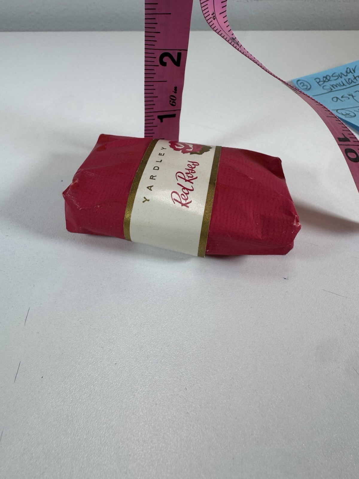 Vintage Yardley Red Roses Soap Bar Wrapped Unused Collectible Bath