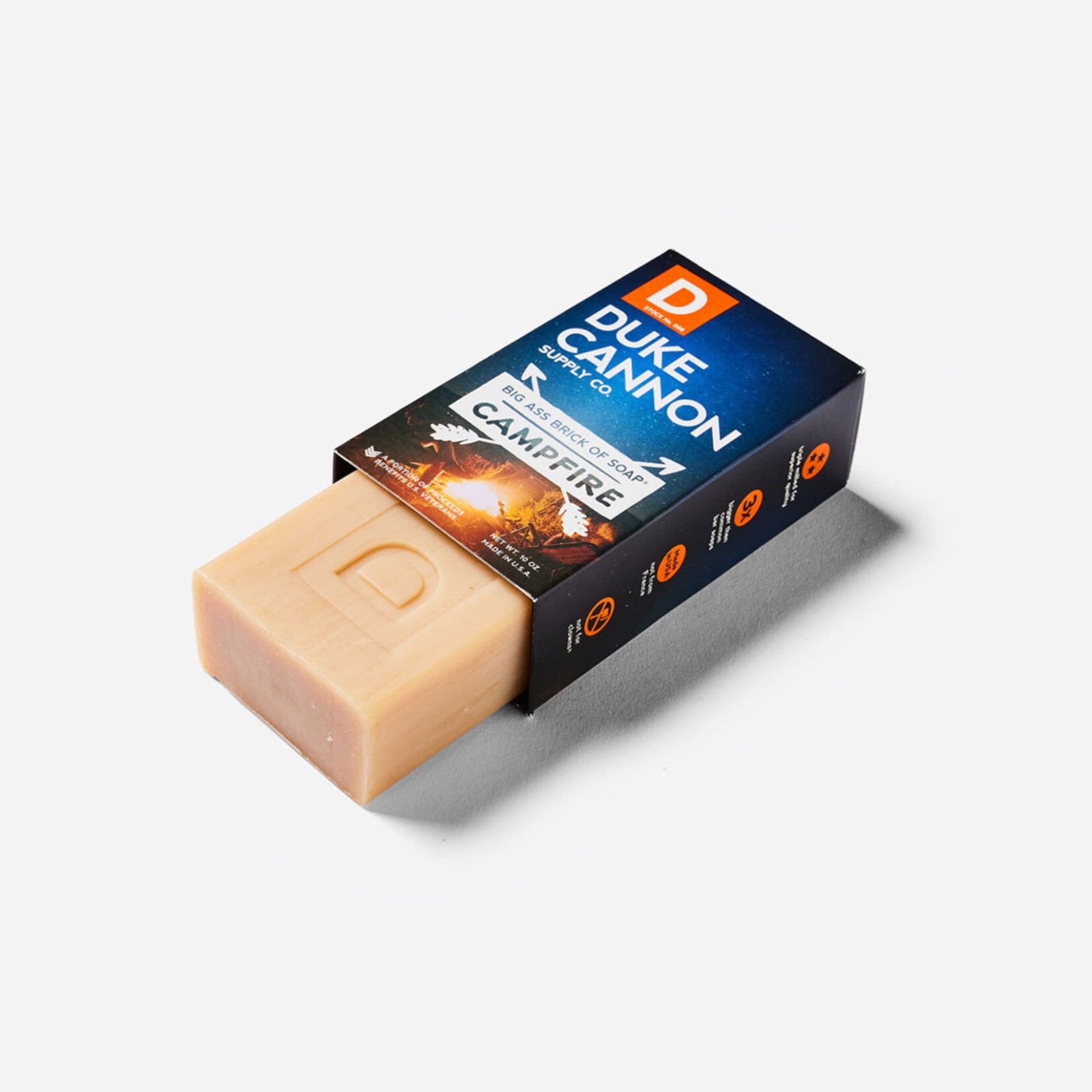 Duke Cannon Campfire Soap 10oz Smoky Scent for Men