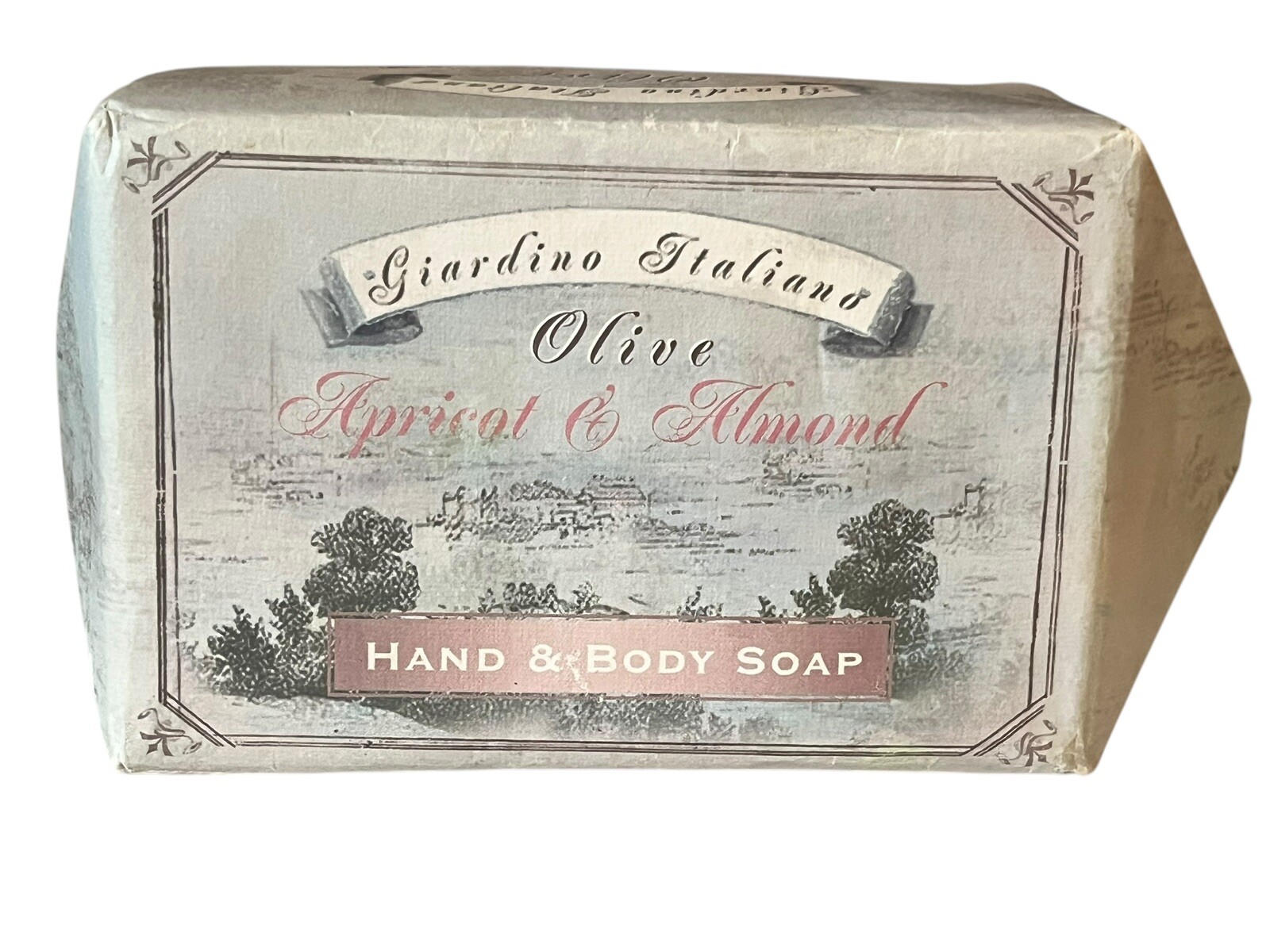 NEW Giardino Italiano Olive Apricot & Almond Hand & Body Soap 11oz- 1 Bar