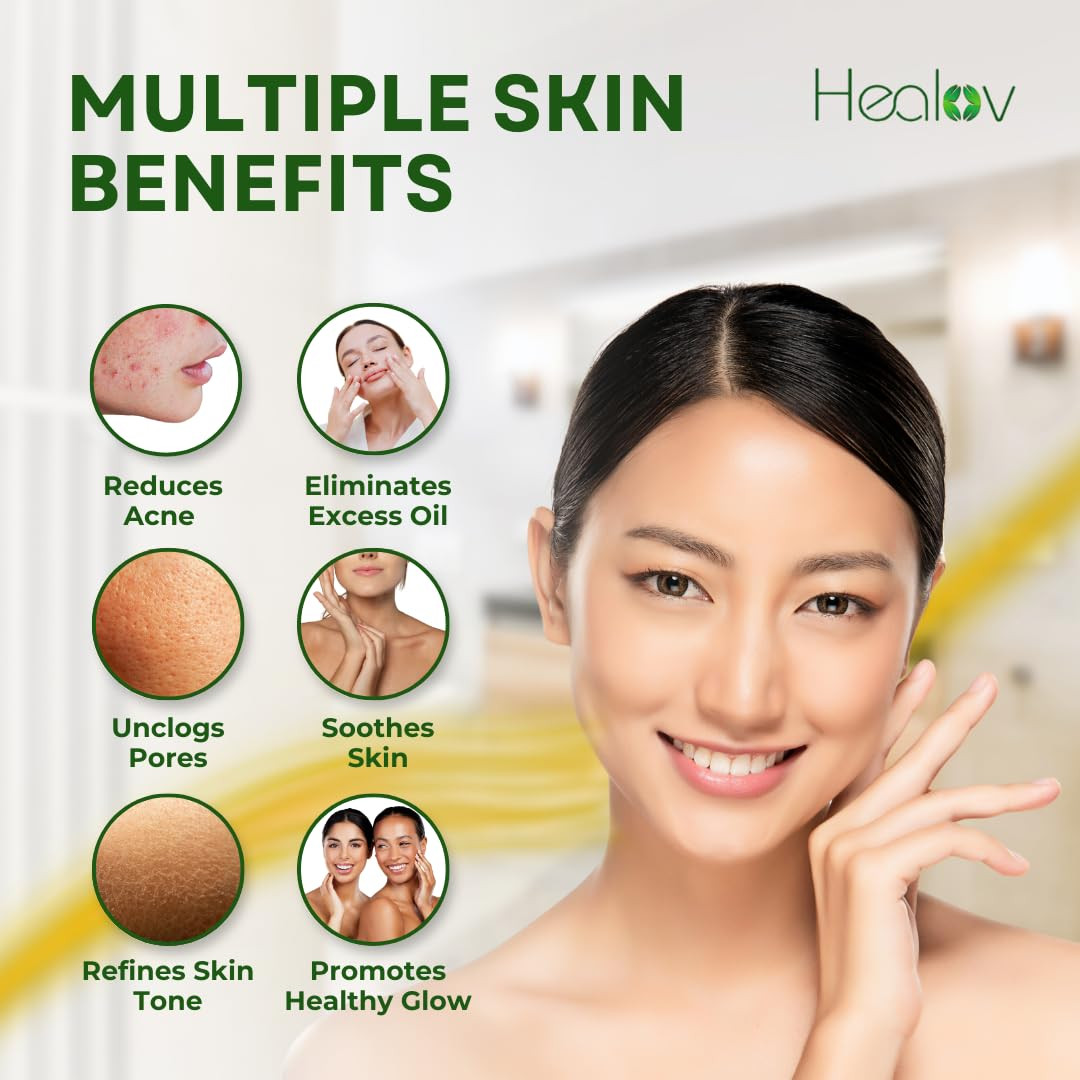 Sulfur Soap – Sulfur Face & Body Wash for Acne – Sulphur Exfoliating Facial Clea