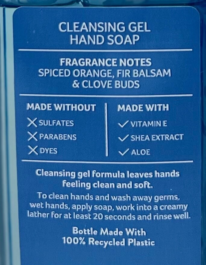 LOT OF 4 NEW BATH & BODY WORKS WINTER CLEANSING GEL HAND SOAP WASH PUMP BLUE 8OZ