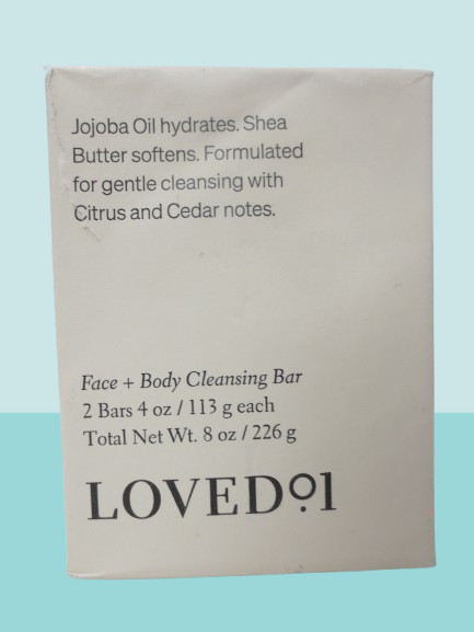 LOVE NO. 1 JOJOBA OIL HYDRATES – FACE + BODY CLEANSING BAR – 4 OZ EACH – BOXED