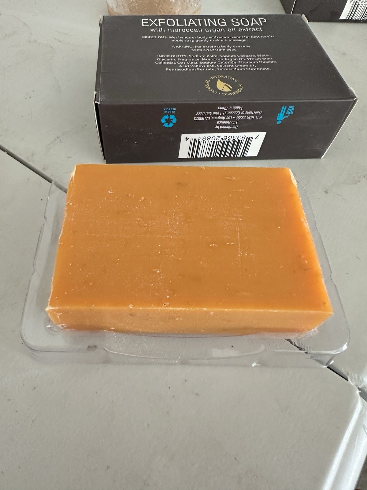 Elite Argan Oil Exfoliating Soap Bar Cleansing Hydrating Moroccan Oil 3.5oz