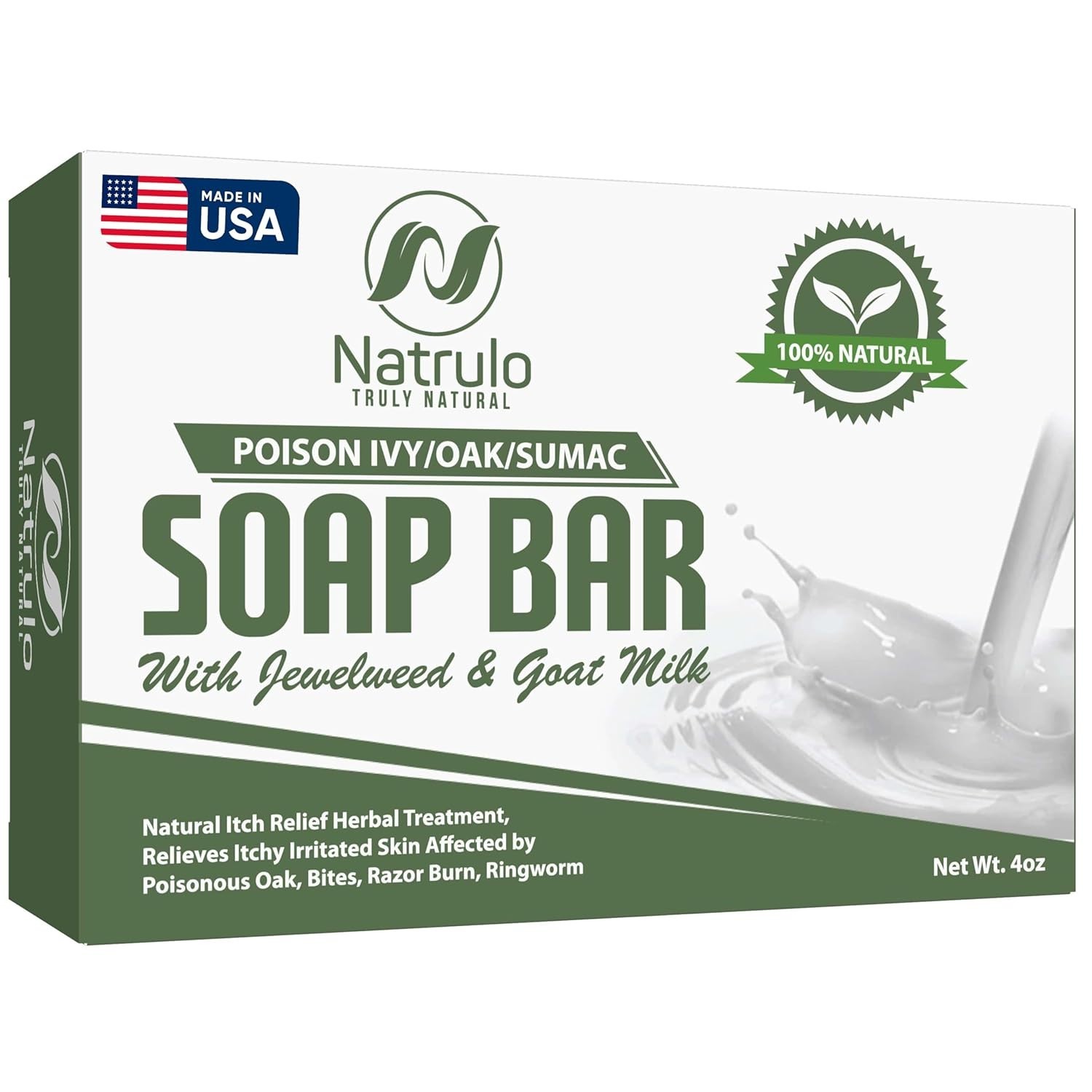 Poison Ivy Soap Bar With Jewelweed For Natural Itch Relief And Soothing Skin