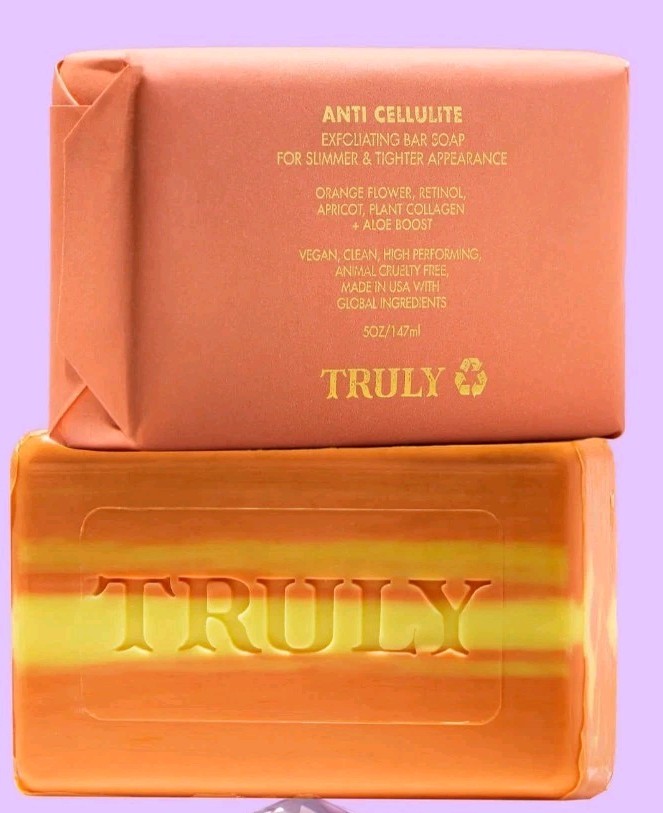 TRULY Anti Cellulite Exfoliating Bar Soap 5oz/147ml VEGAN HTF DISCONTINUED HTF