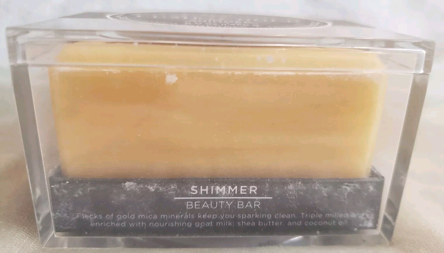 Beekman 1802 Lump of Gold Shimmer Beauty Bar 8oz /226 g Star Anise Bergamot NIB