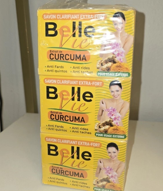 Belle Vie Rich Turmeric Soap Curcuma Extract 225g 💯% AUTHENTIC ( 6 Packs ) 225g