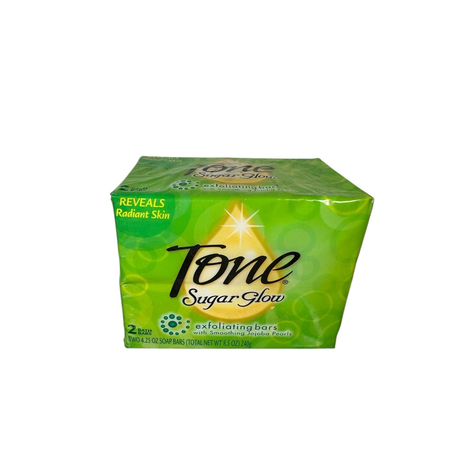 Tone Sugar Glow Exfoliating Bar Soap Duo 2pk Discontinued 8.5oz Sealed