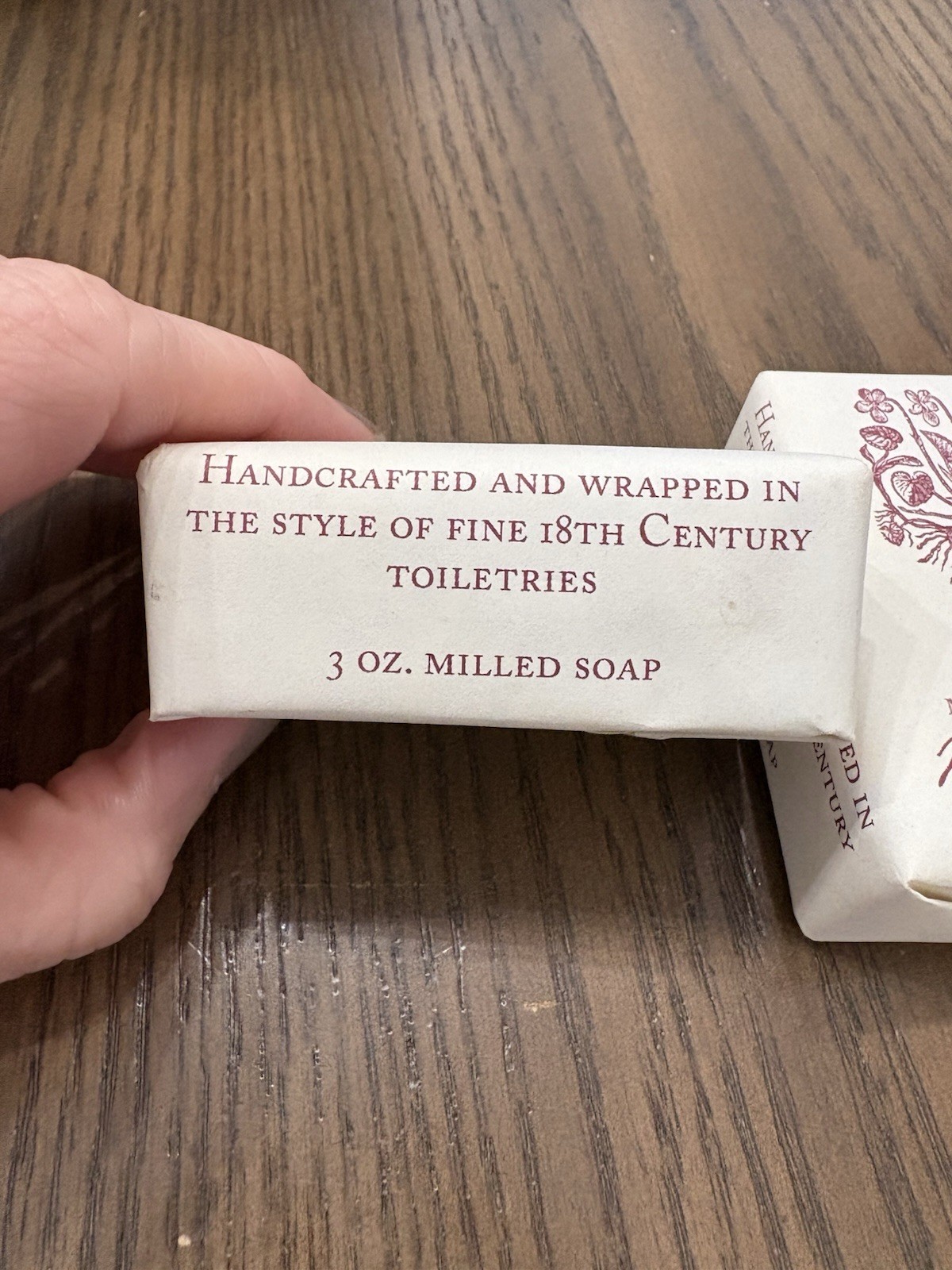 Lot Of 2 Monticello Thomas Jefferson Wildflower Scented Soap 3 Oz Each
