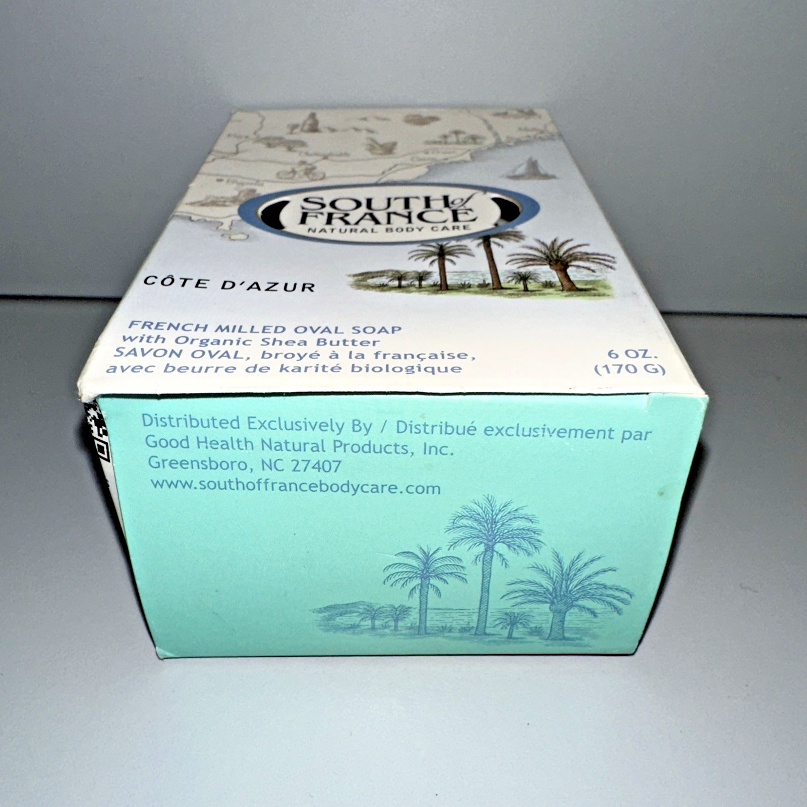 SOUTH OF FRANCE Cote D’Azur French Milled Oval Bar Soap 6 oz