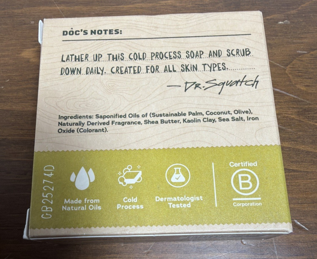 Dr Squatch Bar Soap Mixed Lot FATHER’S DAY Gift Lot of FIVE (5) Different