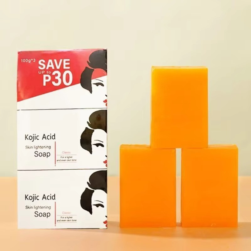 2x Kojic Acid Soap 100g Face & Body Brightening Cleansing Skin Care Bar