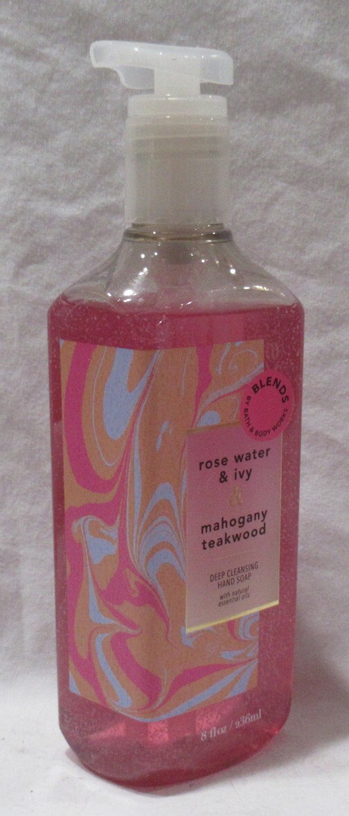 BLENDS by Bath & Body Works DC Hand Soap ROSE WATER & IVY MAHOGANY TEAKWOOD