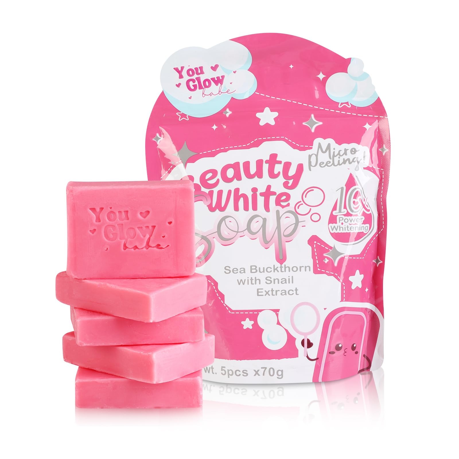 You Glow Babe, You Glow Babe Soap, Sea Buckthorn with Snail Extract, Moisturi…