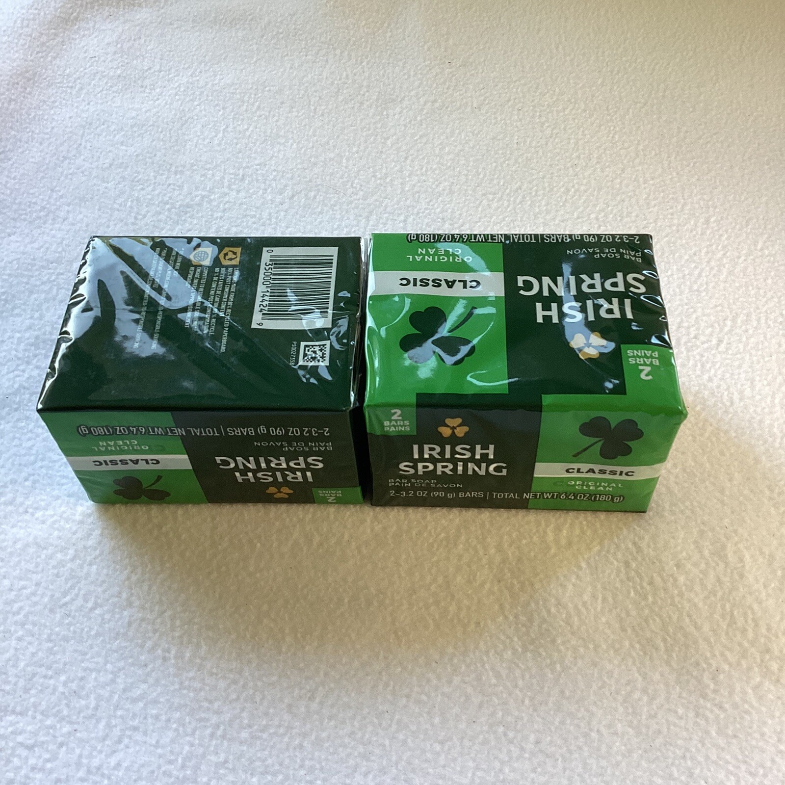 Irish Spring Original Scent Classic Bar Soap Pack of 2 (4 Bars) New