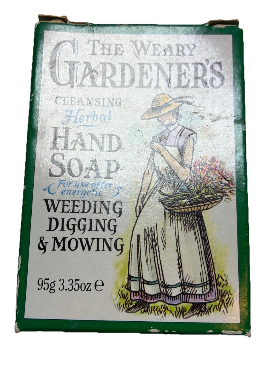 New Vintage The Weary Gardener’s Herbal Hand Soap Bar 3.35 oz. 95g England UK