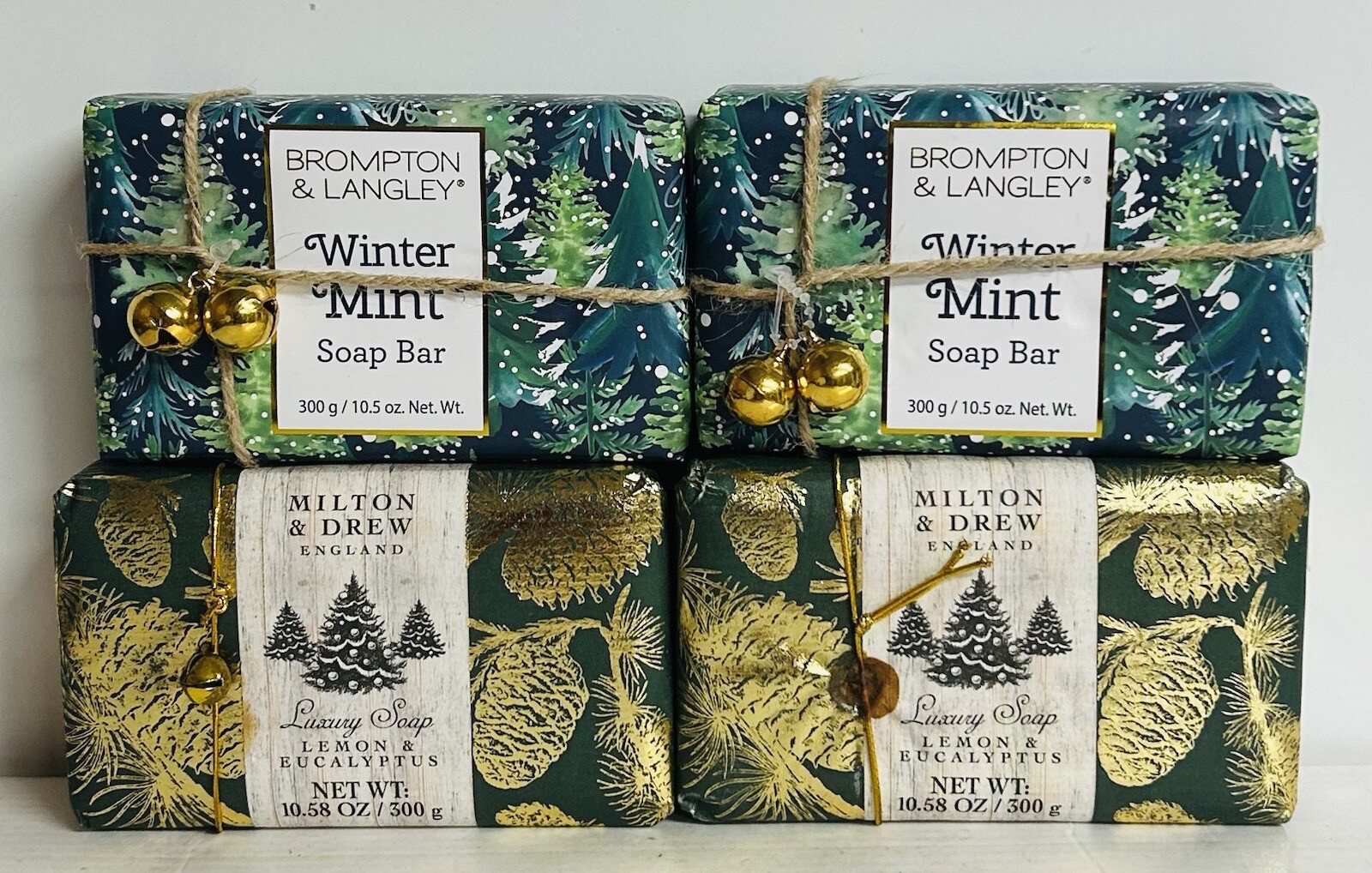 2-Pack Winter Mint & 2-Pack Lemon & Eucalyptus Bar Soap 10.5 oz Each