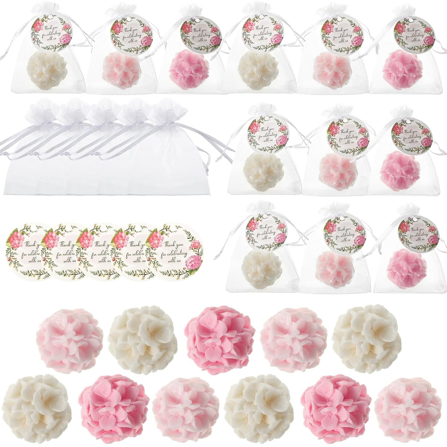 24 Set Flower Mini Soaps for Guests Flower Soap Wedding Handmade Gift Favors …