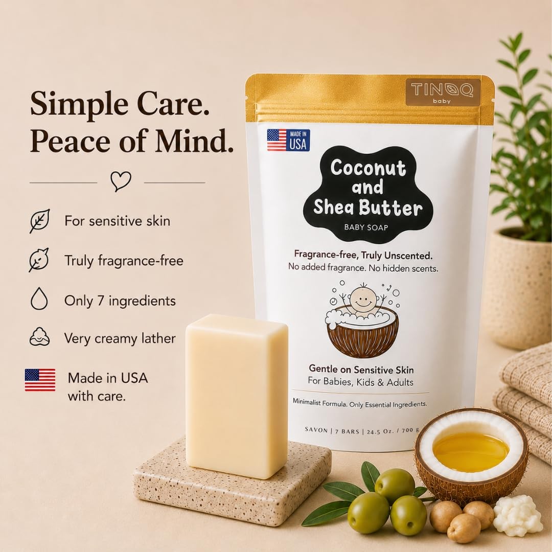 Fragrance Free Baby Bar Soap for Sensitive Skin | Unscented Natural soap bar …